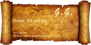 Gass Gizella névjegykártya